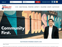 Tablet Screenshot of michaelwhaley.com